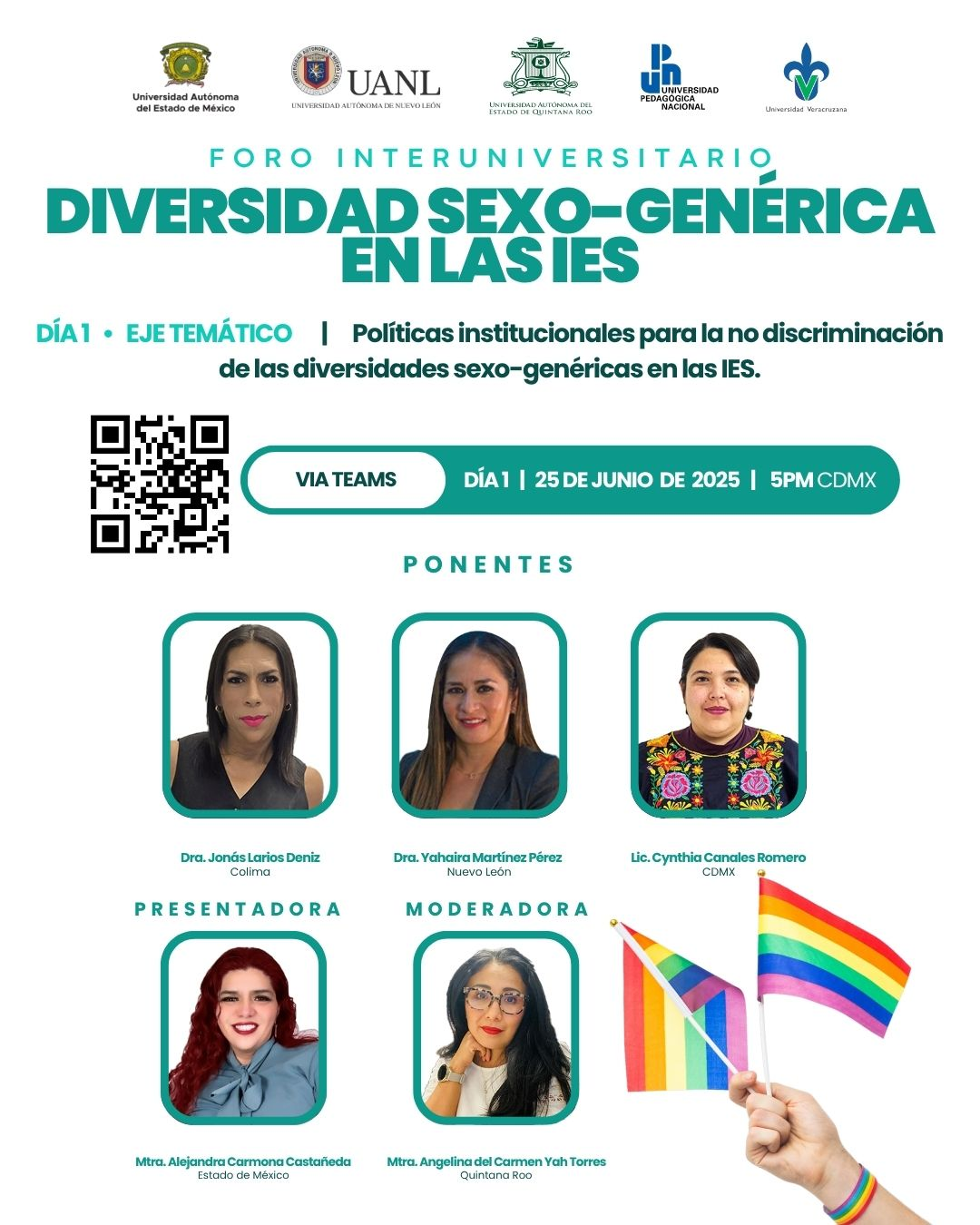 Foro Interuniversitario Diversidad Sexo-genérica en las IES, eje temático “Políticas Insti